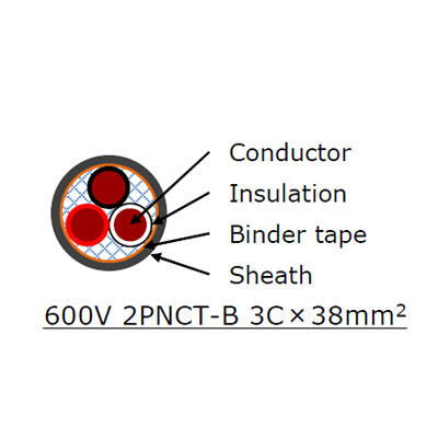 600V 2PNCT-B 3PNCT-B Cable