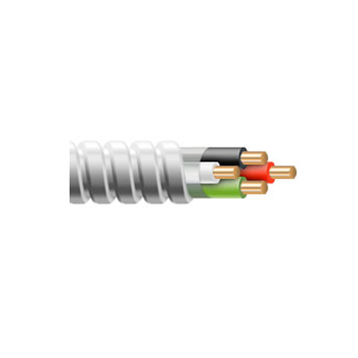 6 AWG 2 Conductor 6/2 Stranded MC Cable w/ Ground